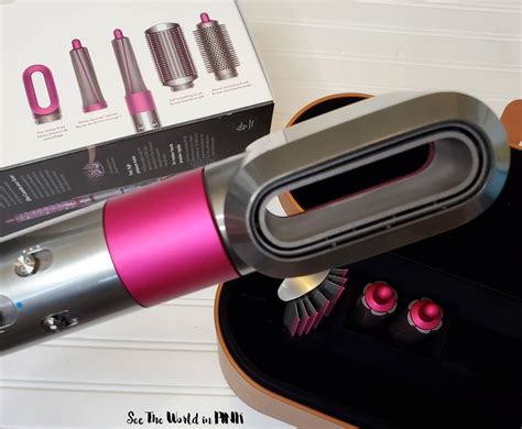 dyson airwrap pink and grey